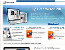 Tablet Screenshot of flip-creator.com